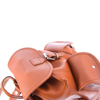 Mały plecak skórzany KEMER VOOC Vintage P2 Czarny