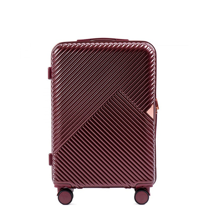 Średnia walizka WINGS WN01 M Bordowa