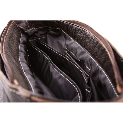 ELEGANCKA TORBA SKÓRZANA KEMER VOOC EP9 BRĄZOWA