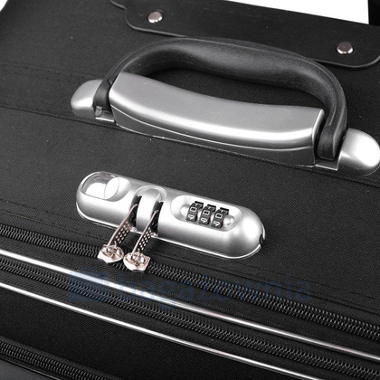 Mała kabinowa walizka PELLUCCI RGL 773 S Czarno Szara