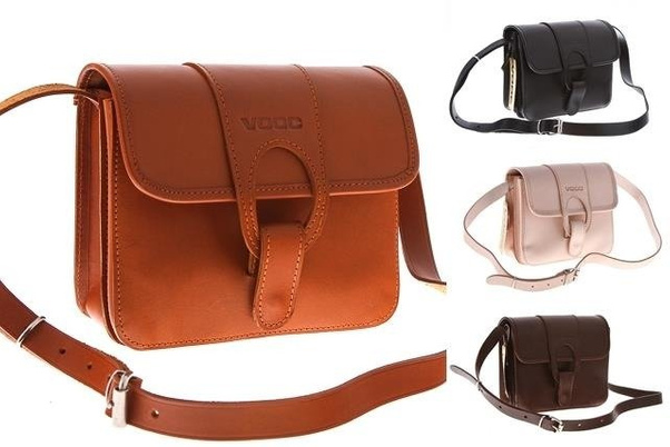 Torebka damska na ramię KEMER VOOC Vintage P28 Koniak