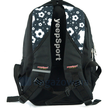 Plecak sportowy KEMER S114DX Czarno Biały - min. zamówienie 20 / 50 / 100 szt.