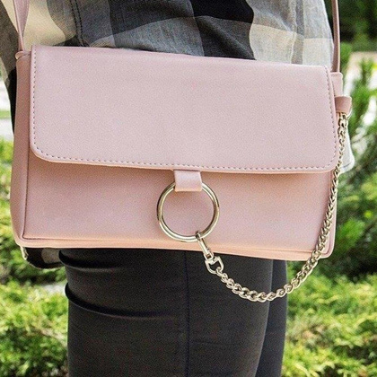 Torebka damska, listonoszka KEMER SOLIER ML06 Jasny Róż - min. zamówienie 20 / 50 / 100 szt.