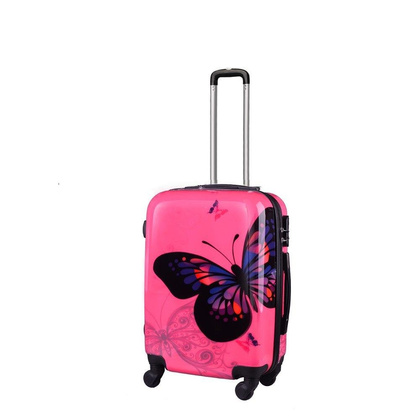 Mała kabinowa walizka KEMER RGL PRINT S Motyl