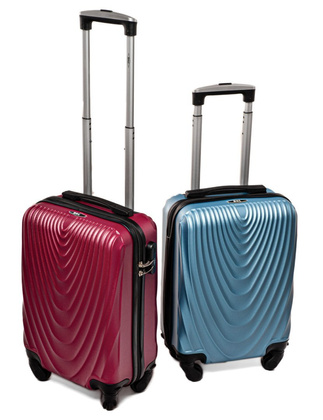 Mała walizka podróżna 663 XM ROSE RED