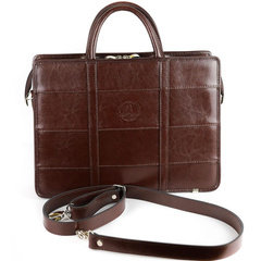 520 Torba damska 2-komorowa pasy - jasny brąz KEMER