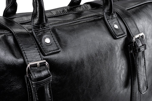 Torba podróżna skórzana KEMER SOLIER Hamilton Czarna - min. zamówienie 20 / 50 / 100 szt.