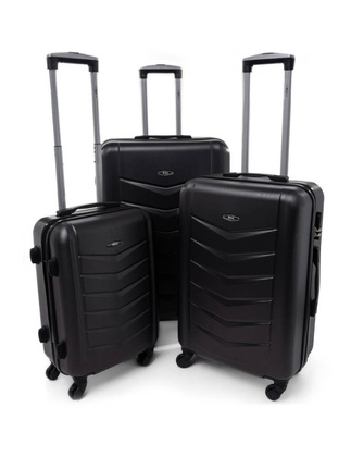 Zestaw 3 walizek KEMER RGL 520 Czarny