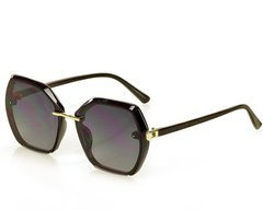 Zmysłowe okulary przeciwsłoneczne MAZZINI GEO CHIC czarny - min. zamówienie 20 / 50 / 100 szt.