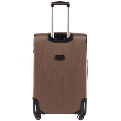 Duża walizka WINGS 214 4K L Jasnobrązowa