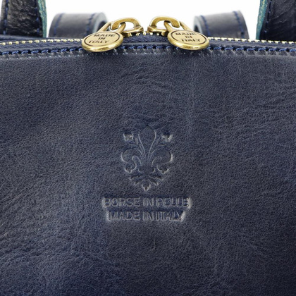 Plecak skórzany PELLUCCI 2002 Granatowy