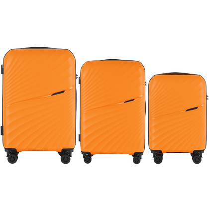 Zestaw 3 walizek WINGS HPE01-3 Orange