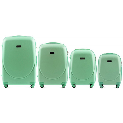 Zestaw 4 walizek WINGS 310 Jasnozielone