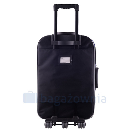 Średnia walizka PELLUCCI RGL 801 M Czarno Niebieska
