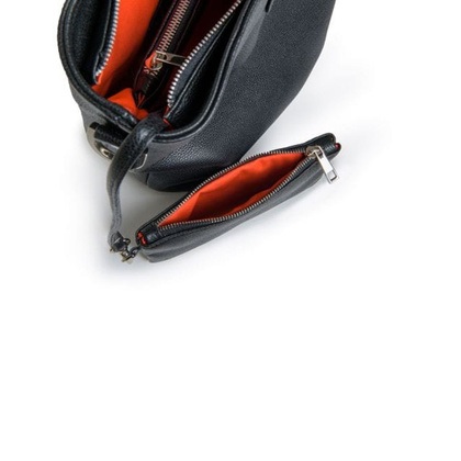 Torba damska skórzana KEMER VOOC AP1 Czarna