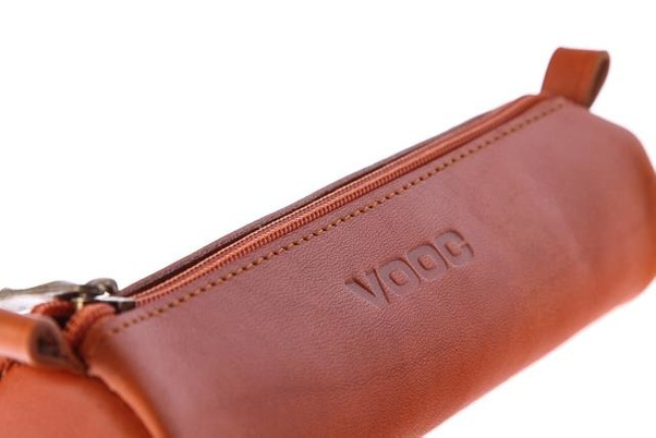 Piórnik na długopisy VOOC Vintage P9 brąz