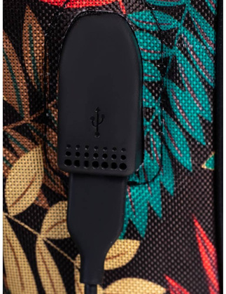 Plecak Torba podróżna podręczna PELLUCCI RGL Wizzair 37A USB Kwiaty