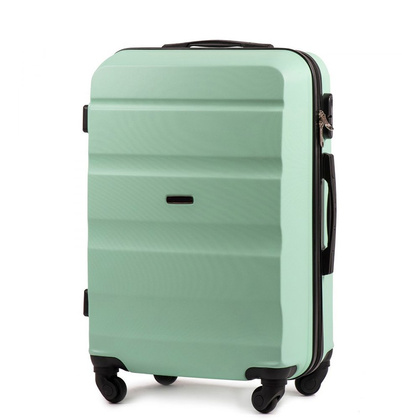 Średnia walizka WINGS AT01 M Jasnozielona