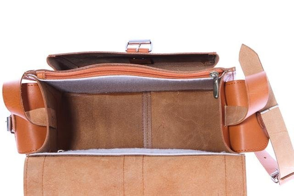 Oryginalna torba skóra KEMER VOOC Vintage P29 brąz