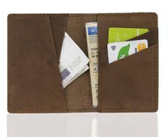 Skórzany męski portfel slim wallet BRØDRENE SW07 jasny brąz - min. zamówienie 20 / 50 / 100 szt.