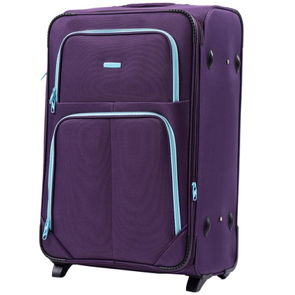 Duża walizka WINGS 214 2K L Fioletowa
