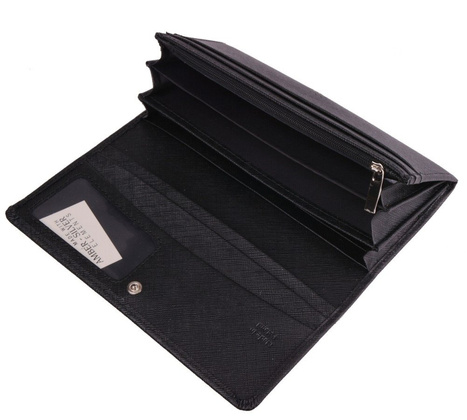 Portfel skórzany damski KEMER 312D Czarny - min. zamówienie 20 / 50 / 100 szt.