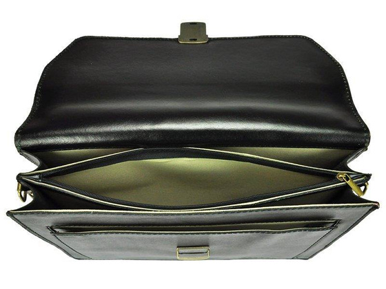 Teczka skórzana KEMER 819-2 Czarny / Czerwony