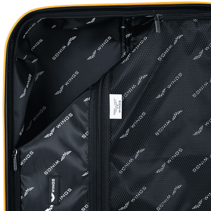 Zestaw 3 walizek WINGS HPE01-3 Yellow