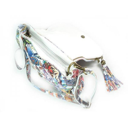 LISTONOSZKA  A5  VERA PELLE  SKÓRZANA TOREBKA CHLEBAK MOTYLE  VP1017M