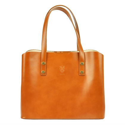 Torebka skórzana PELLUCCI 1910 Camel