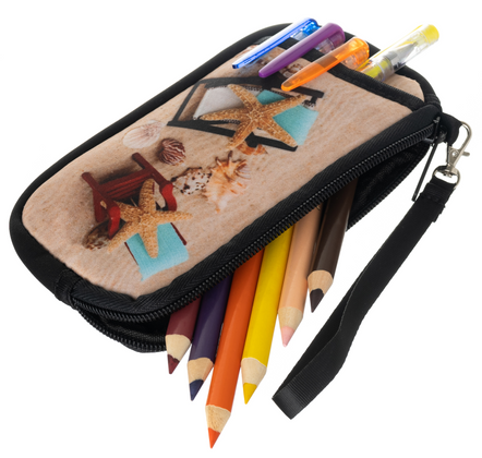 Etui kolorowe piórnik portmonetka dla dzieci