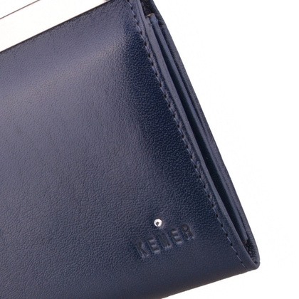 Portfel damski skórzany KEMER D33 Granatowy - min. zamówienie 20 / 50 / 100 szt.