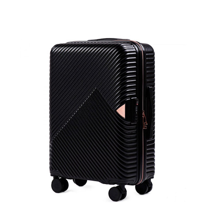 Średnia walizka WINGS WN01 M Czarna