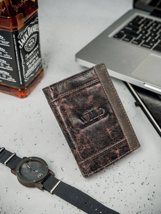 Ekskluzywny portfel skórzany męski skóra naturalna