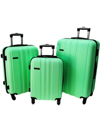 Zestaw 3 walizek PELLUCCI RGL 740 Miętowe