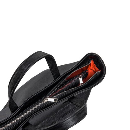 Torba damska skórzana KEMER VOOC AP1 Czarna