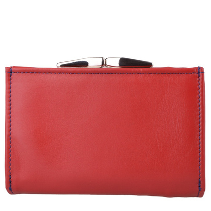 Portfel damski skórzany KEMER P25 LK Czerwony / Granatowy - min. zamówienie 20 / 50 / 100 szt.