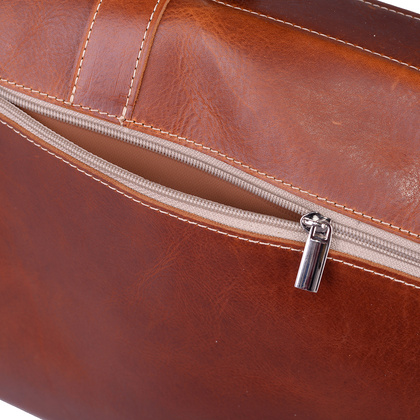 Torba skórzana na ramię KEMER 902 Jasny Brąz