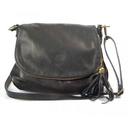 TOREBKA  SKÓRZANA LISTONOSZKA  a5  VERA PELLE  CZARNA  VP1017N