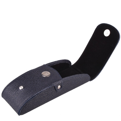 Etui na okulary skórzane KEMER ENO 12 Granatowe - min. zamówienie 20 / 50 / 100 szt.