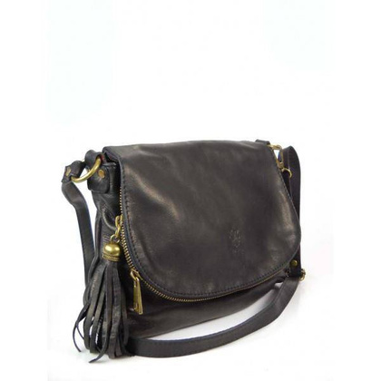 TOREBKA  SKÓRZANA LISTONOSZKA  a5  VERA PELLE  CZARNA  VP1017N