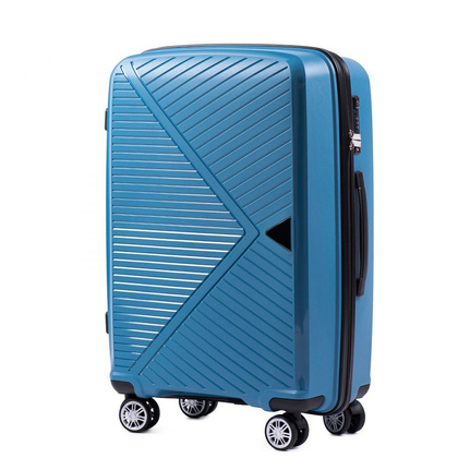 Średnia walizka WINGS PP06 M Niebieska