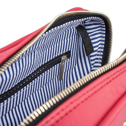 Listonoszka damska skórzana KEMER SOLIER FL01 Malinowa - min. zamówienie 20 / 50 / 100 szt.