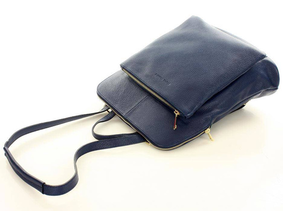 MARCO MAZZINI Plecak damski torebka crossbody A4 indygo granat - min. zamówienie 20 / 50 / 100 szt.