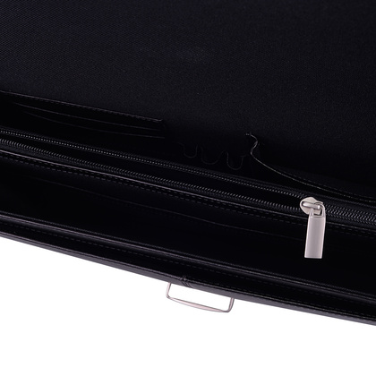 Teczka męska skórzana KEMER T5 Czarna - min. zamówienie 20 / 50 / 100 szt.