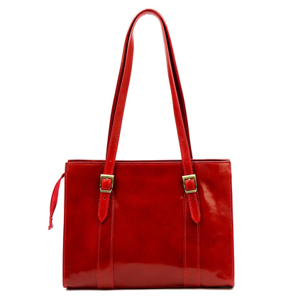 Klasyczna damska torebka, skóra naturalna, 54