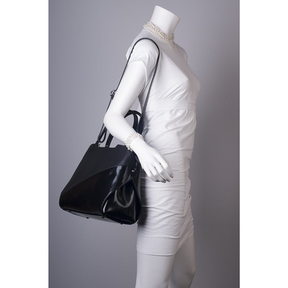 Torebka damska skórzana KEMER 648 Czarna lakier - min. zamówienie 20 / 50 / 100 szt.