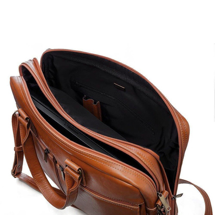 Torba skórzana na laptop 17 KEMER SOLIER Dundee - min. zamówienie 20 / 50 / 100 szt.