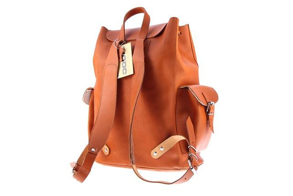 Ogromny plecak skórzany KEMER VOOC Vintage P40 Brązowy