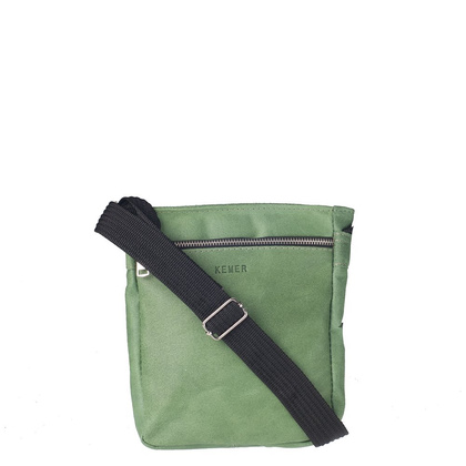 Torba skórzana KEMER S6 Zielona - min. zamówienie 20 / 50 / 100 szt.